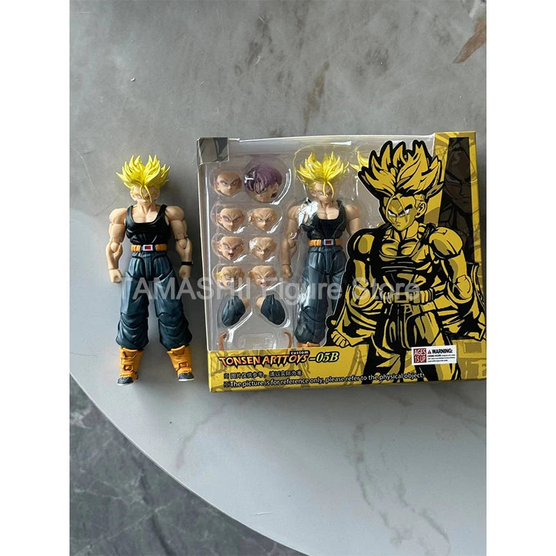 Tonsenarttoys Dragon Ball SHF Trunks Accessories SSJ SSJ2 Custom Model Kit Anime Action Figures Toys Collectibles