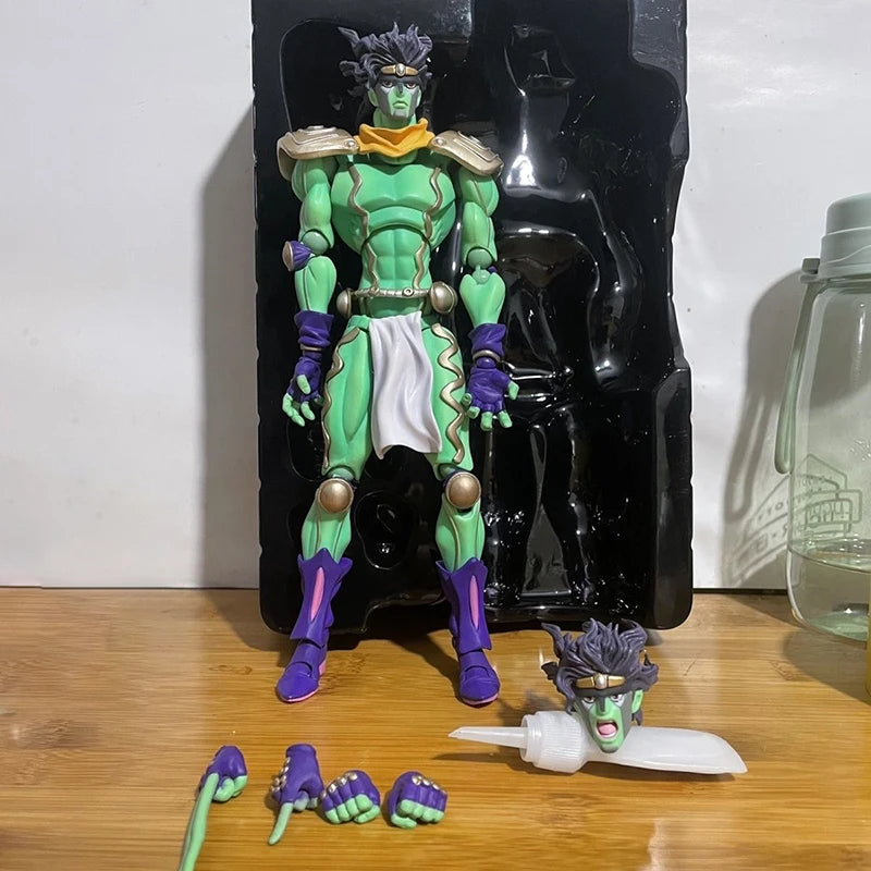 Anime JoJo's Bizarre Adventure Figures Star Platinum Kujo Jotaro Action Figure Collection Jonathan Joestar Dio Brando Model Toys
