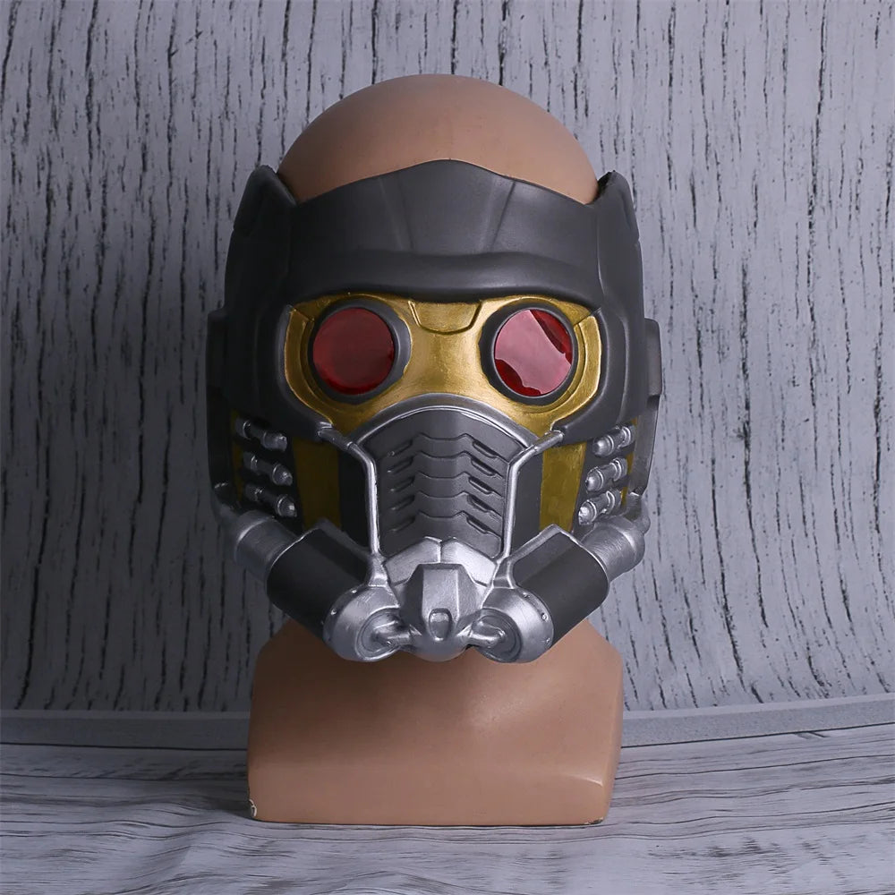 Cosplay Star Lord LED Helmet Latex Mask Infinity War Peter Jason Quill LED Mask Superhero Halloween Party Props