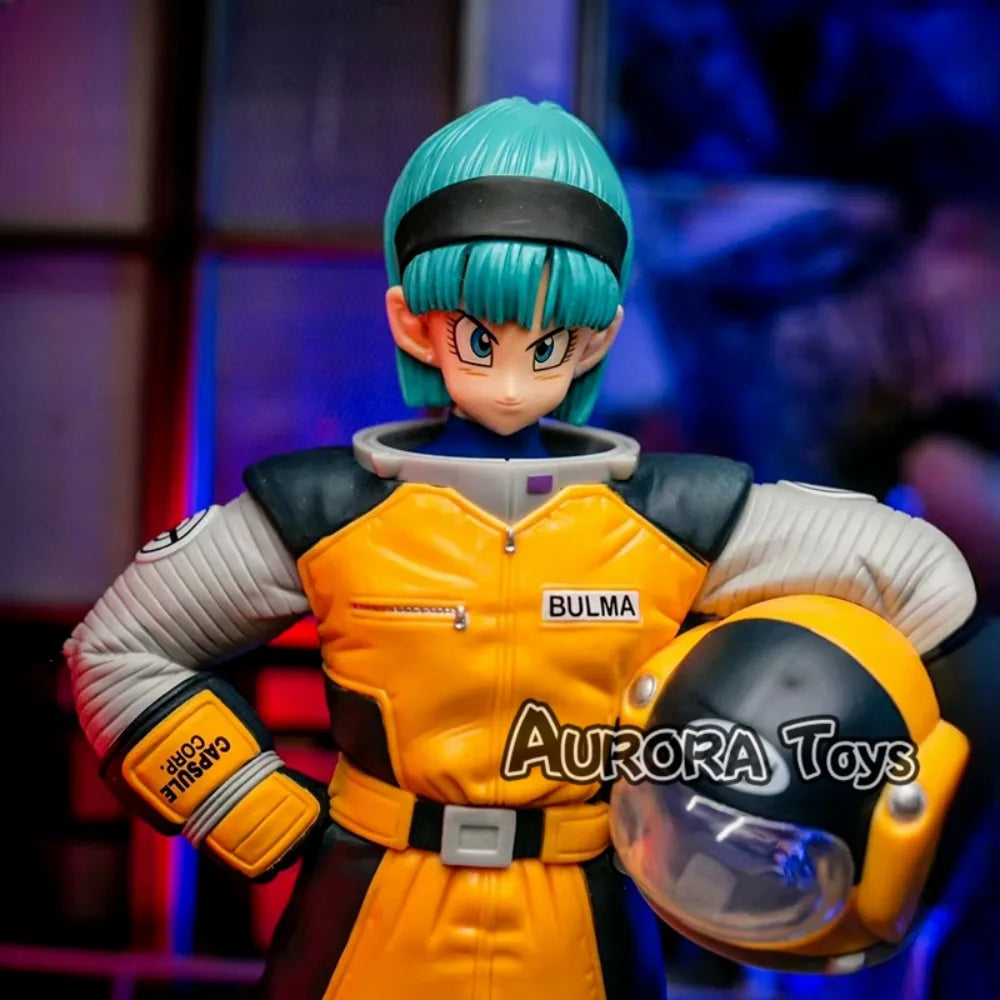 8.26in/21cm Anime Dragon Ball Z Figure Space Suit Bulma Figure PVC Action Figures Collection Model Toys For Christmas Gifts