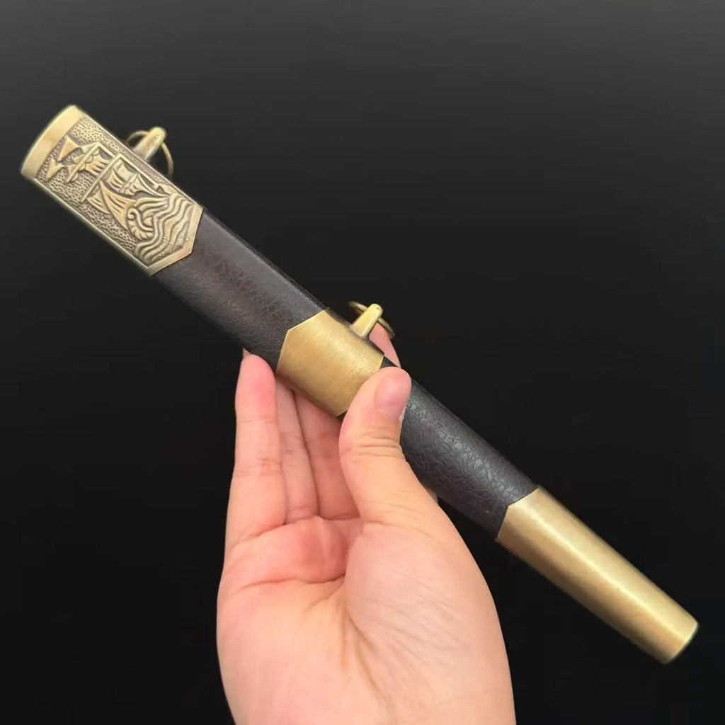 35cm European Western Sword with Sheath Metal Model Safety Medieval Film Props Sword Collectible Retro Katana Collection Toys