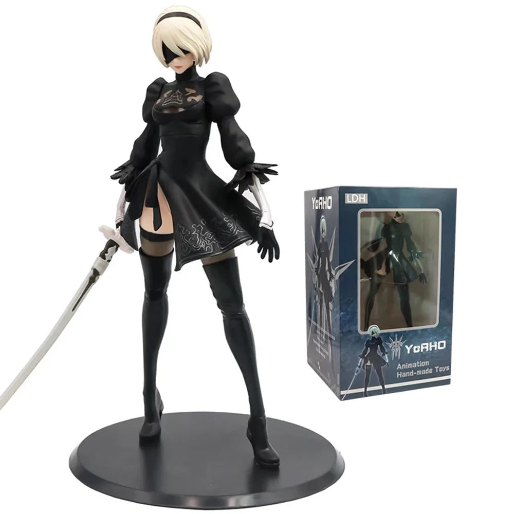 Yorha Figure NieR Automata 2B No.2 Tpye B Anime Figures Deluxe 28cm  Pvc Model Action Figurine Collection Decoration Toys Gifts