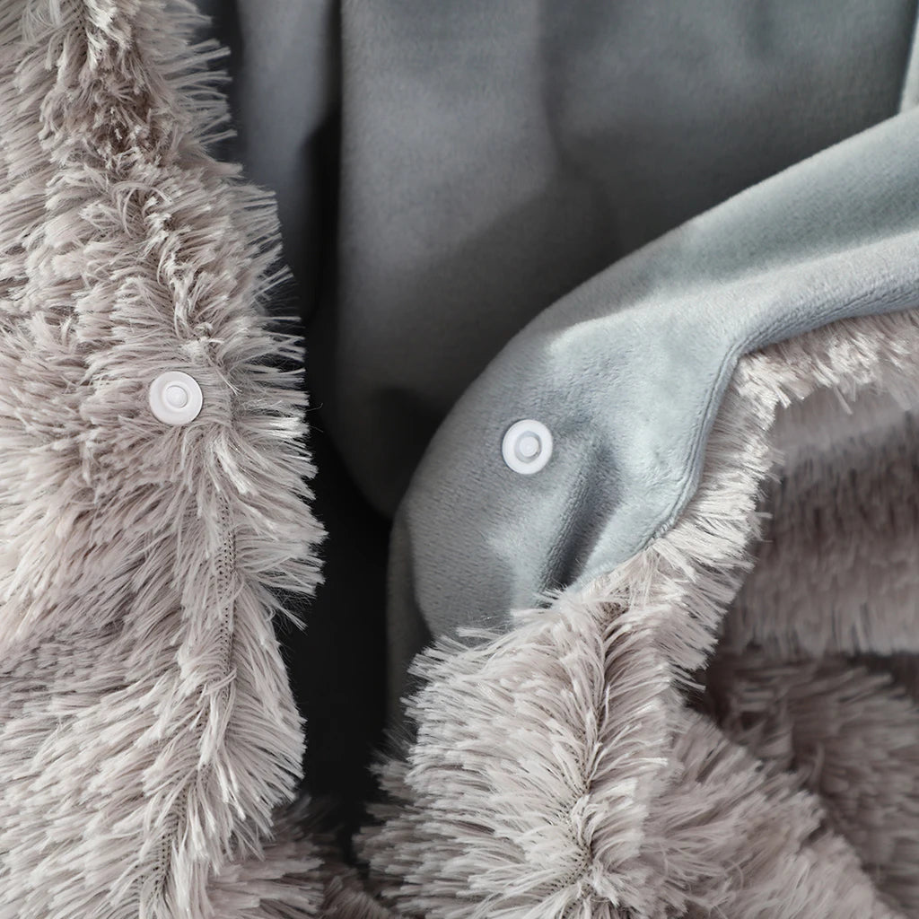 Demon Slayer Cosplay Prop Grey Pig Hooded Blanket Cartoon Wild Boar Head Plush Cloak Plushies Warm Hooded Blanket Xmas Gifts