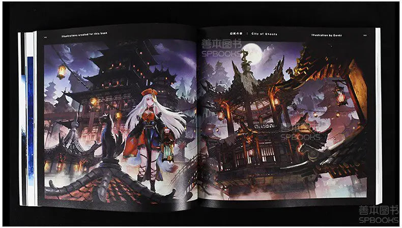 4 Books Set Japanese Original Illustration Art Book Dark Fantasy Nostalgia Parallel Scenes Can Purchase Separately