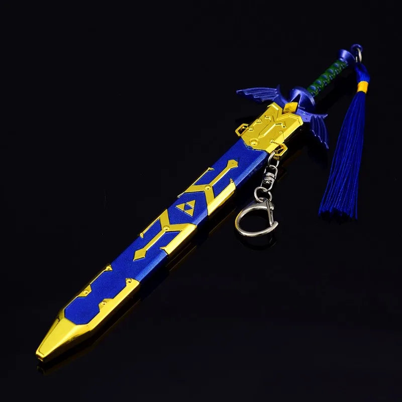 22cm Tears of The Kingdom Master Sword Enhanced Game Weapon Model Samurai Model Pendant Accessories Keychain Ornament Crafts Toy