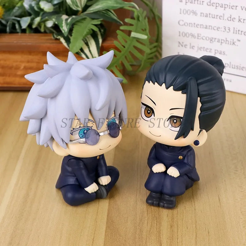 10cm Jujutsu Kaisen Action Figure Look Up Satoru Gojo Geto Suguru Figures Model Toys Q Version Anime LK Figurine PVC Collection