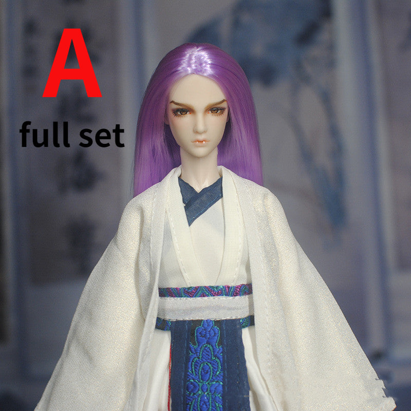 30cm Doll Chinese Ancient Costume Accessories 1/6 Male BJD Doll Figures Flexible Body Boy Doll Long Hair Boyfriend Toys Gift