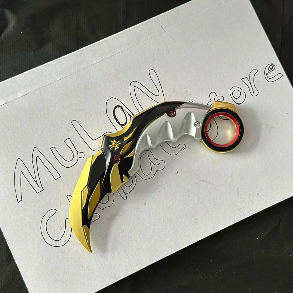 Valorant Melee Reaver 16cm Karambit Champions 2021 Claw Knife Metal Butterfly Knife Game Model Japanese Katanas Real Swords Toys