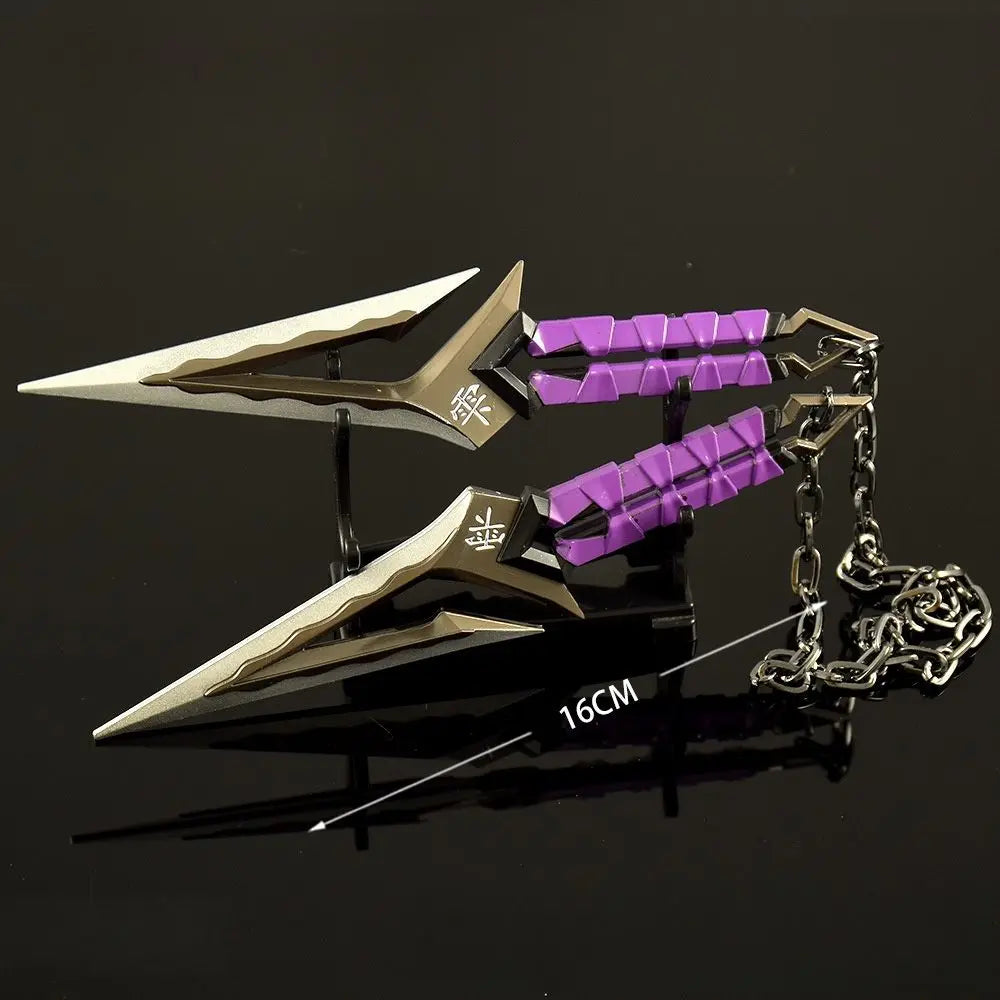 6.3in Valorant Katana Swords Real Size Japanese Samurai Sabre Alloy Knife Sword Anime Cosplay Prop Katana Home Decoration Gift