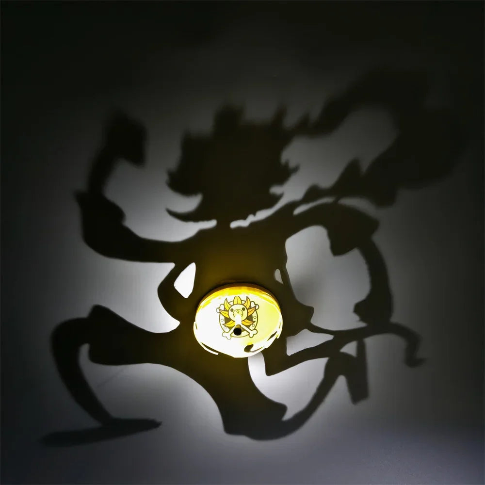 LED Anime Shadow Projection Lamp Creative Silhouette Night Light Room Decor Atmosphere Lamp Gift Anime Fans Bedroom Party Decor
