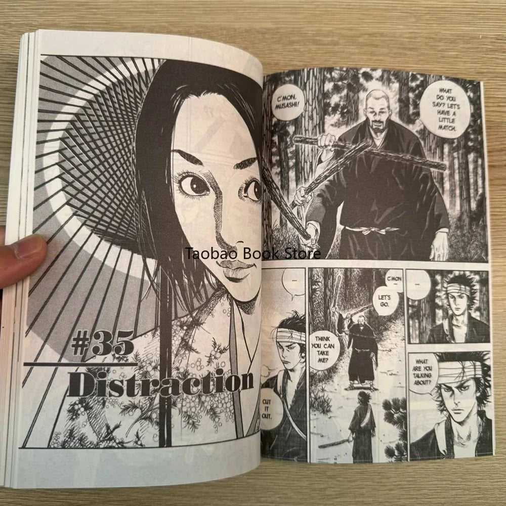 Anime Vagabond Volume 1-3 Miyamoto Musashi Japanese Teen Mystery Romance English Comic Book Manga Book English Version