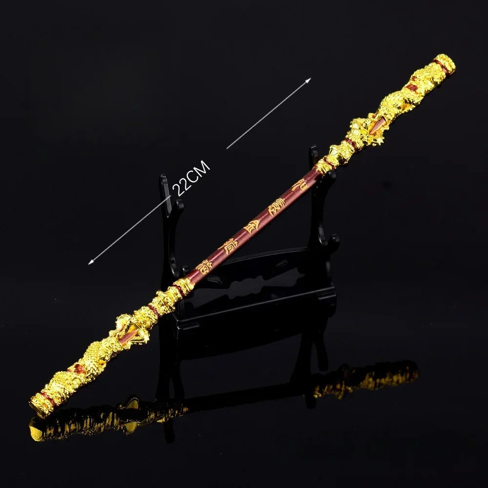 Black Myth Wukong Katana Sword Golden Hoop Stick Real Steel Sword Iron Real Size Weapon Cosplay Prop Decoration Craft Anime Gift