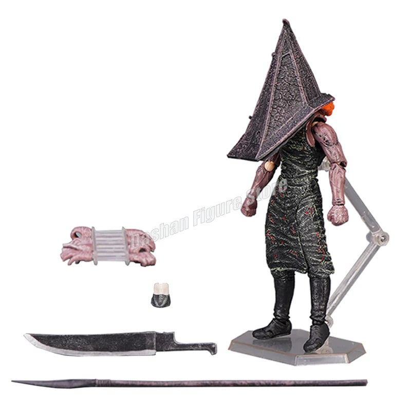 17cm Figma Sp-055 Silent Hill Revelation 3D Figure Red Pyramid Thing Action Figures PVC Collection Pyramid Head Model Toys Gifts