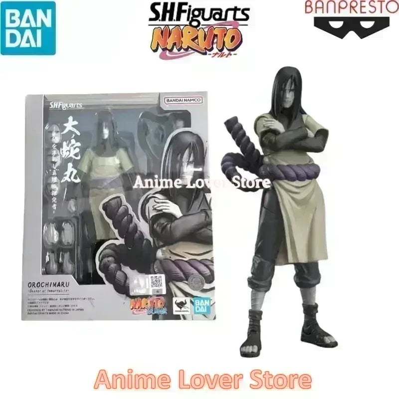 Bandai SHF Naruto Uzumaki Naruto Uchiha Sasuke Madara Haruno Sakura Hatake Kakashi Jiraiya Orochimaru Anime Figures