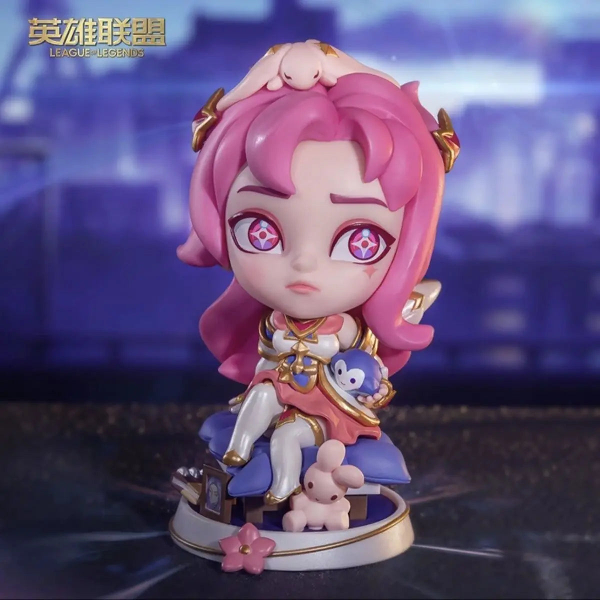 Original League of Legends Animation Game Peripheral Toys Jinx Teemo Poppy Vi Anime Action Model Figures Ornament Collection