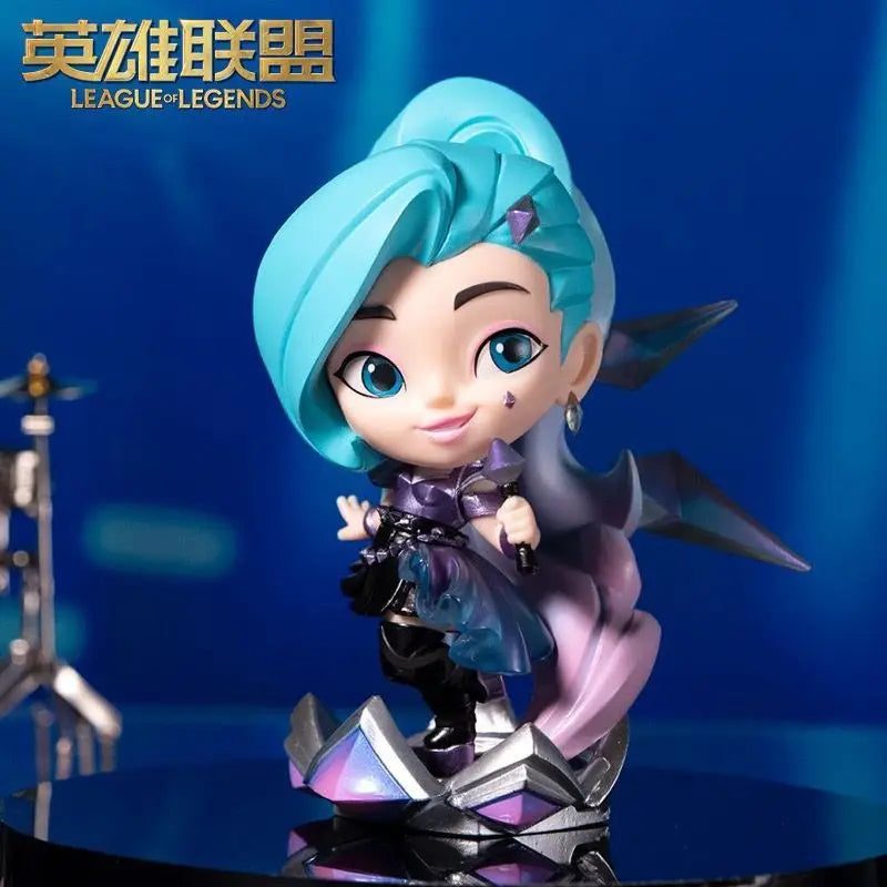 Original League of Legends Animation Game Peripheral Toys Jinx Teemo Poppy Vi Anime Action Model Figures Ornament Collection
