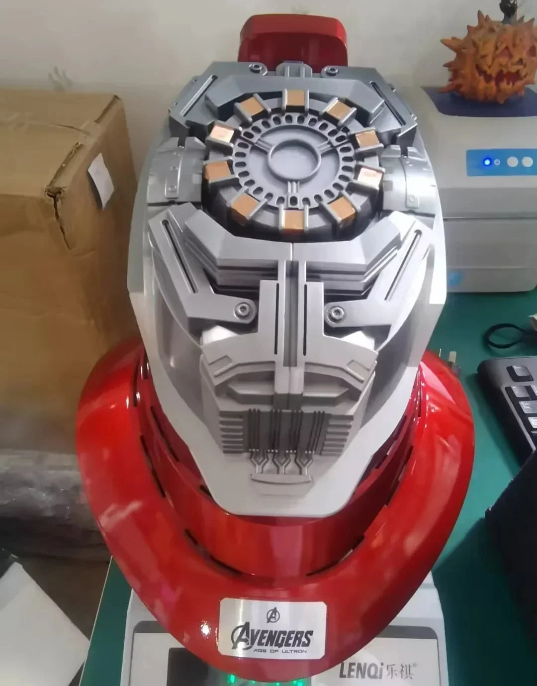 1:1 Iron Man Mk50 Mk17helmet Wearable Voice-Activated Deformation Helmet Around Marvel Animation Derivatives Model Toy Gift