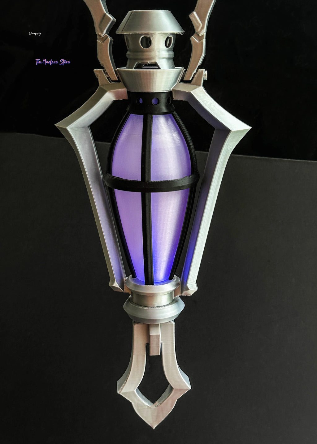Game Flins Cosplay Prop Genshin Impact Kyryll Chudomirovich Flins Prop Lantern Spear Prop For Hallowmas Party Adult Hand Props