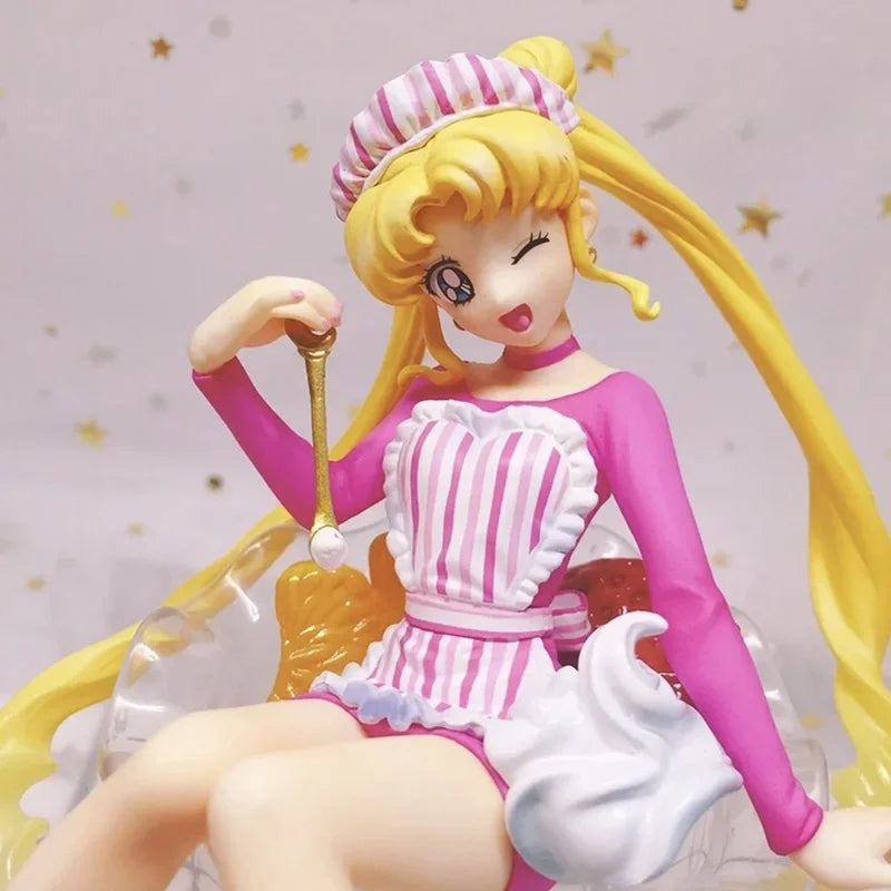 New Arrival 12cm Sailor Moon Anime Figures Doll Tsukino Usagi Action Figurine Pvc Kawaii Model Collection Toy Cute Birthday Gift