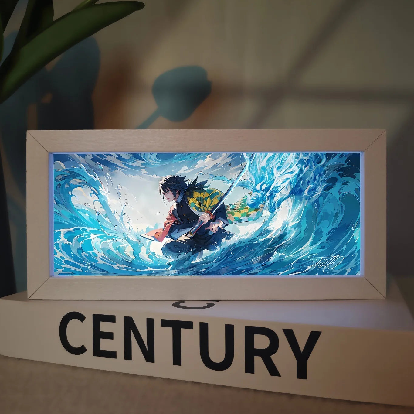 Demon Slayer Anime Merchandise Led Night Light Exquisite Painting Bedroom Atmosphere Desk Lamp Desktop Decoration Ornament Gift