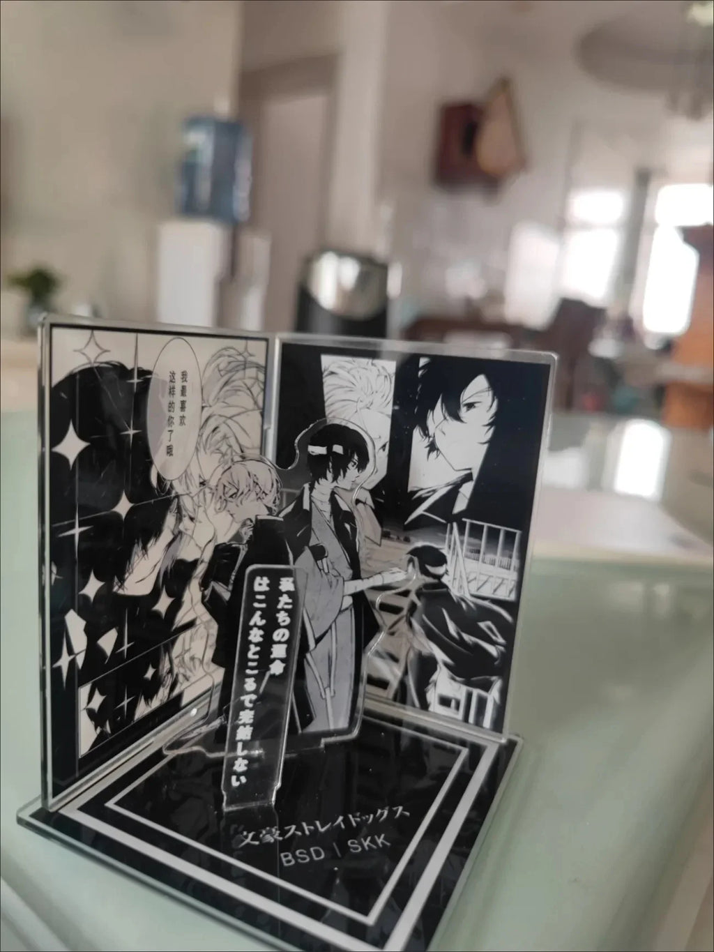 Anime Action Toy Figures Scene Combination Furnishing Articles Dazai Osamu Nakahara Chuya Acrylic Doll Collection Friend Gift