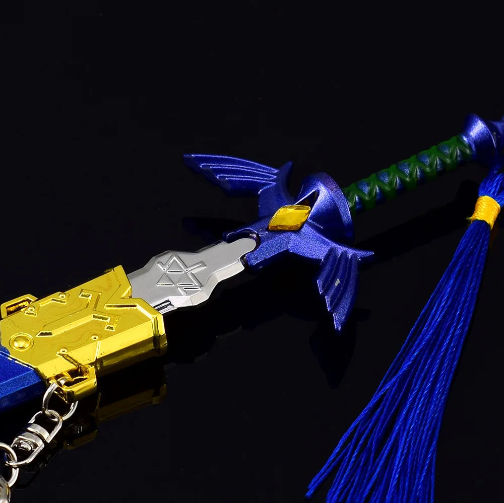 22cm Tears of The Kingdom Master Sword Enhanced Game Weapon Model Samurai Model Pendant Accessories Keychain Ornament Crafts Toy