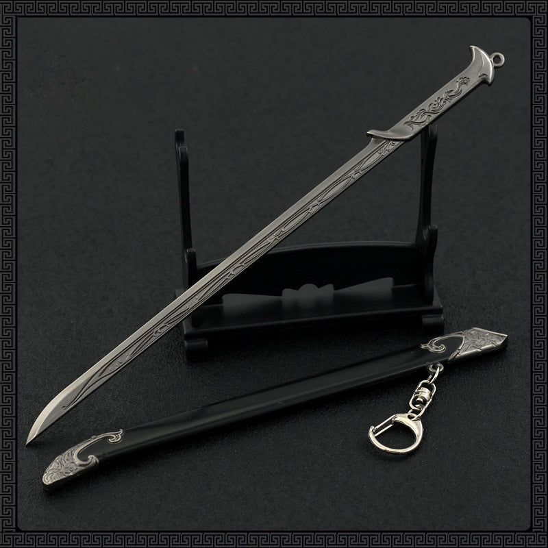 Thranduil's Sword Replica - 22cm/8.66in Sword Zinc Alloy Model, Non-Sharp, with Sheath, Ideal for Gifting, or Desk Display
