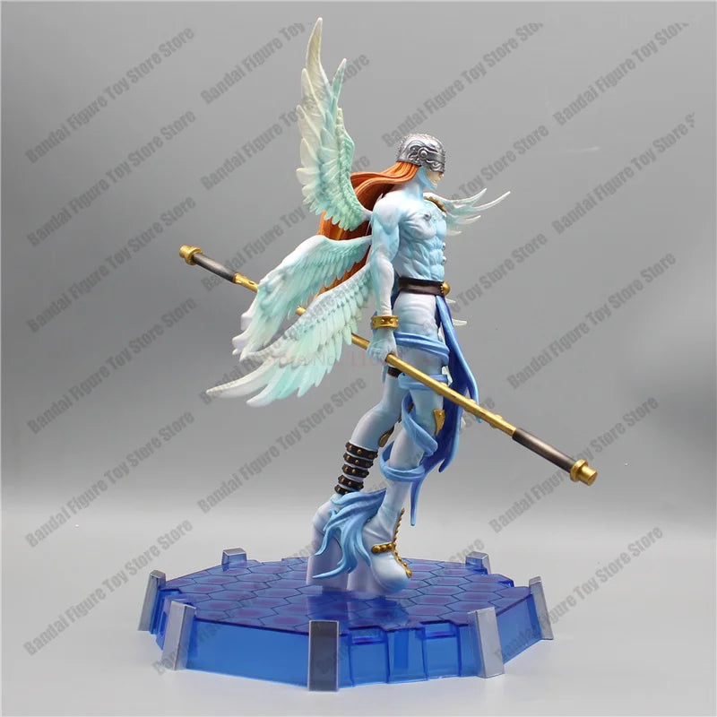 28cm Anime Digimon Adventure Figures Angewomon Angemon LED Action Figurines PVC Statue Model Collection Doll Toys Children Gift