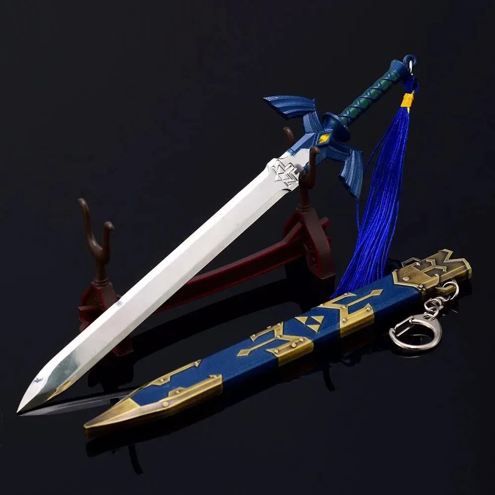 The Hyrule Fantasy Sword Keychains Link Game Periphery Metal  Collection Model Zeldas Keychain Ornament Crafts Gifts Toys