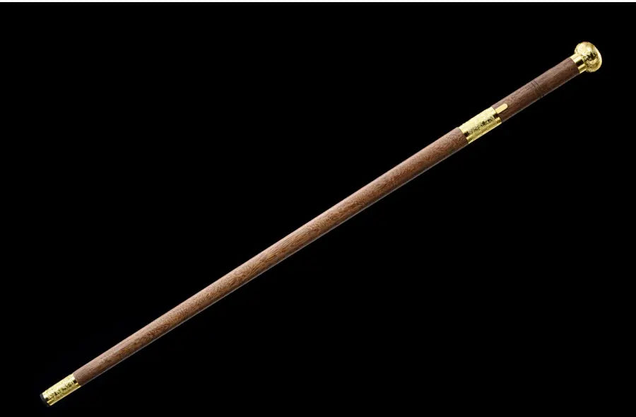 92cm Chinese Staff Sword Carbon Steel Blade Sharp Real Rosewood Scabbard Walking Stick Samurai Sword Ready Battle Dragon Katanas