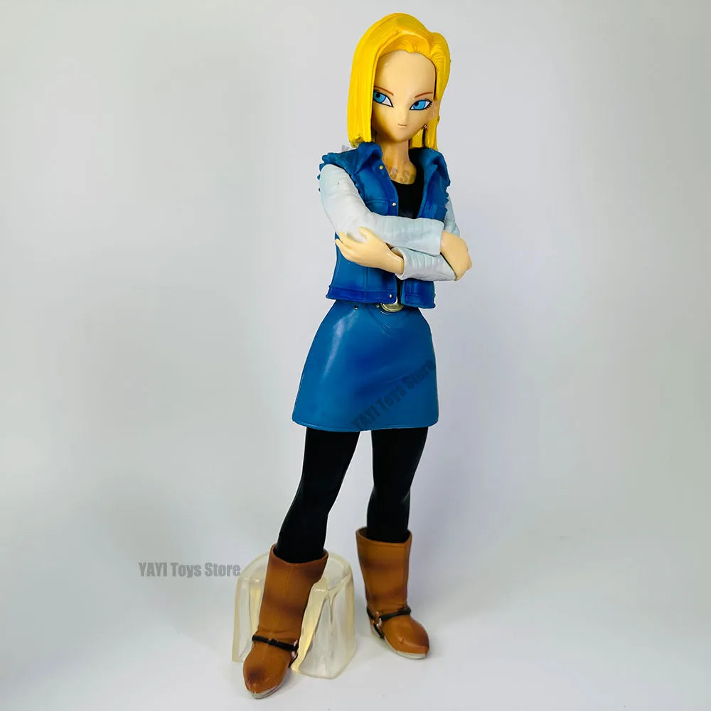 Hot Dragon Ball Z Android 17 18 Anime Figure Android 18 PVC Action Figures Collection Model Toys for Children Christmas Gifts
