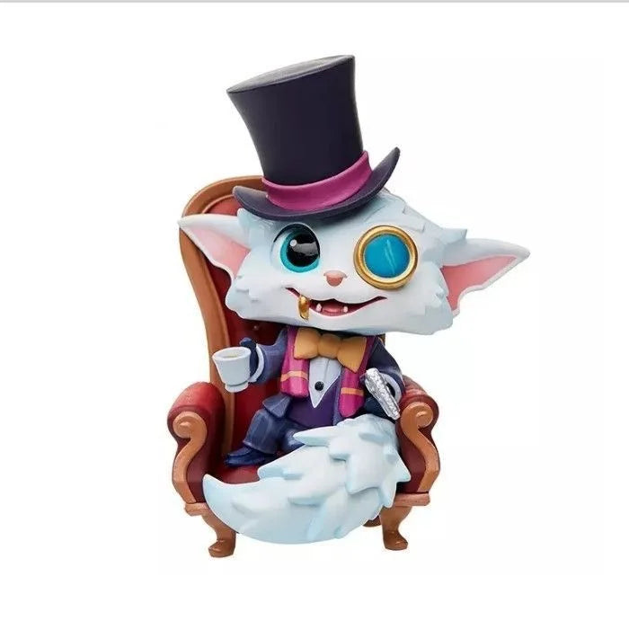 Original League of Legends Animation Game Peripheral Toys Jinx Teemo Poppy Vi Anime Action Model Figures Ornament Collection