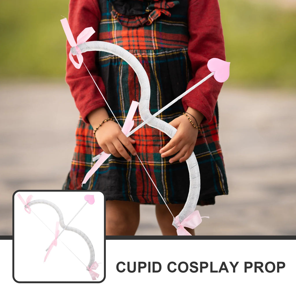 Cupid Bow Arrow Cosplay Costume Props Set Archery Toy Women Party Valentines Halloween Photography Propset Wedding Decorations