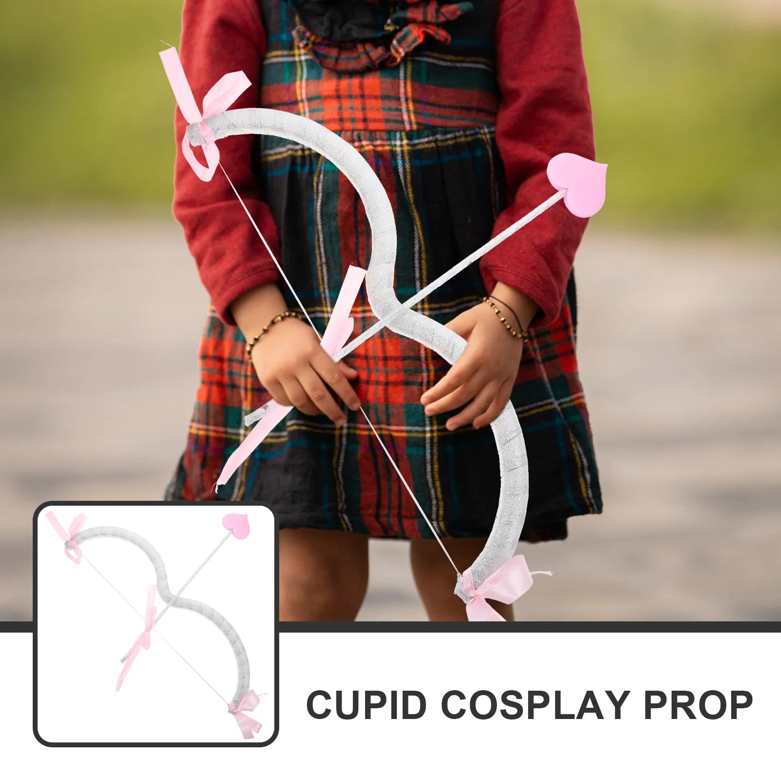 Cupid Bow Arrow Cosplay Costume Props Set Archery Toy Women Party Valentines Halloween Photography Propset Wedding Decorations