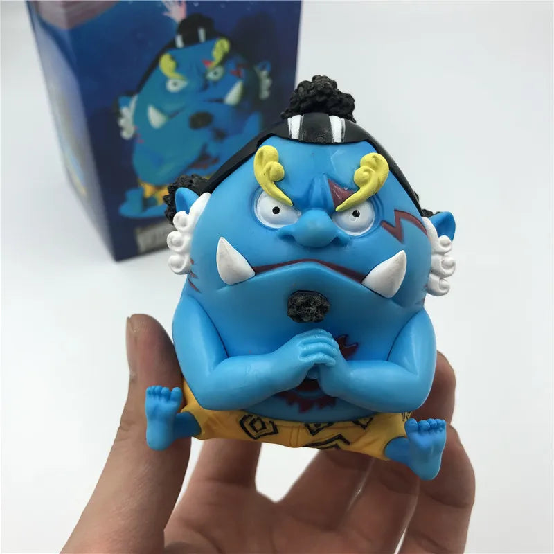 FigureCrazy One Piece FRANKY Q Laughing Out Sitting Cute Ver. PVC Action Figures OP Luffy Zoro Nami Brook Chopper Usopp 10cm