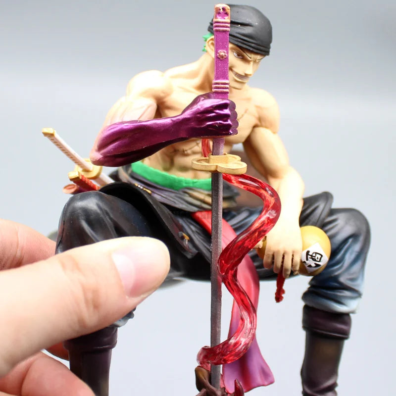 One Piece Zoro 15cm Figures Roronoa Zoro With 2 Heads Anime Figurine Pvc Statue Model Desk Collection Doll Decoration Toys Gifts