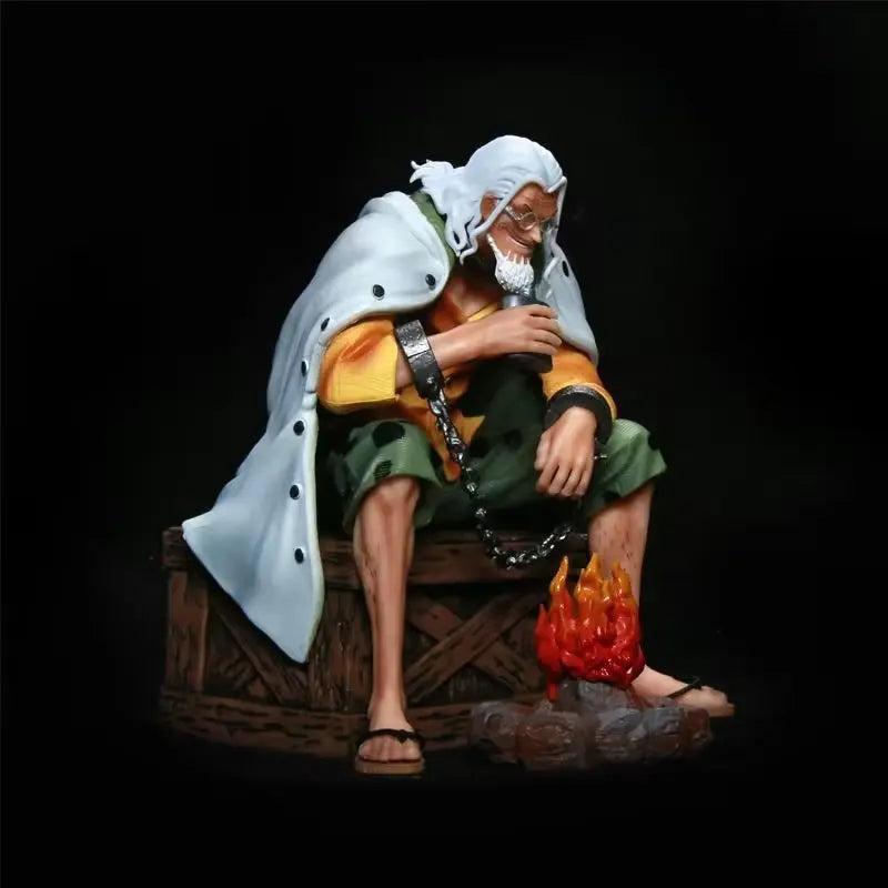 15cm Anime One Piece Silvers Rayleigh Action Figures Pvc Model Statue Room Collection Decoration Ornament Toys Birthday Gifs