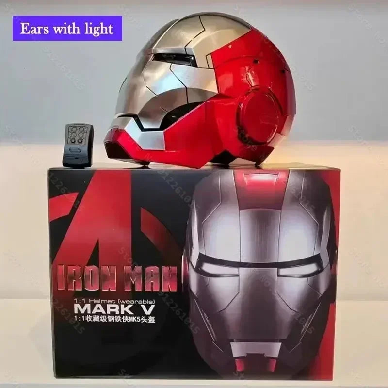 1:1 Iron Man Mk50 Mk17helmet Wearable Voice-Activated Deformation Helmet Around Marvel Animation Derivatives Model Toy Gift
