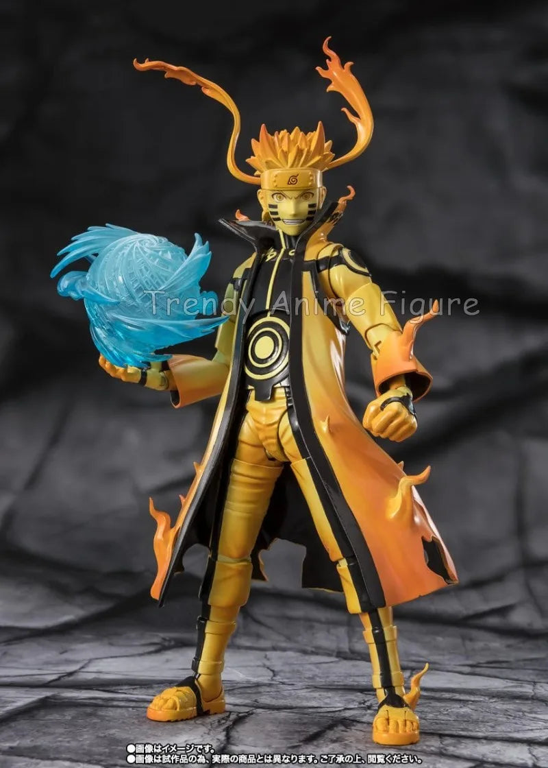 Anime Naruto Figures Shf Uzumaki Naruto Kurama Link Mode Courageous Strength That Binds Action Figure Movable Model Toys Gifts