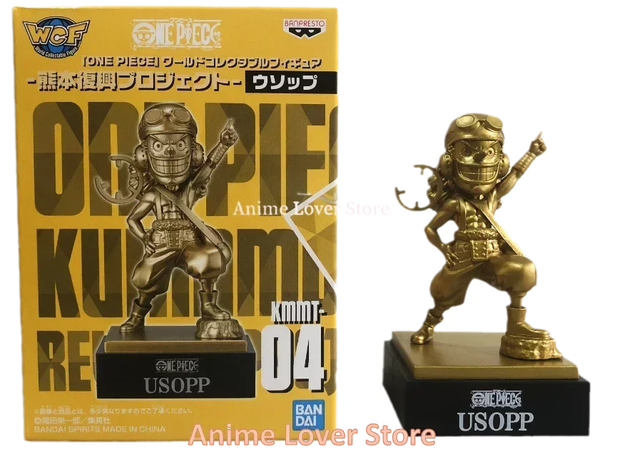 Bandai Original One Piece WCF Kumamoto Revival Plan Luffy Zoro Sanji Nami Usopp Robin Jinbe Chopper Anime Figures Toys for Kids