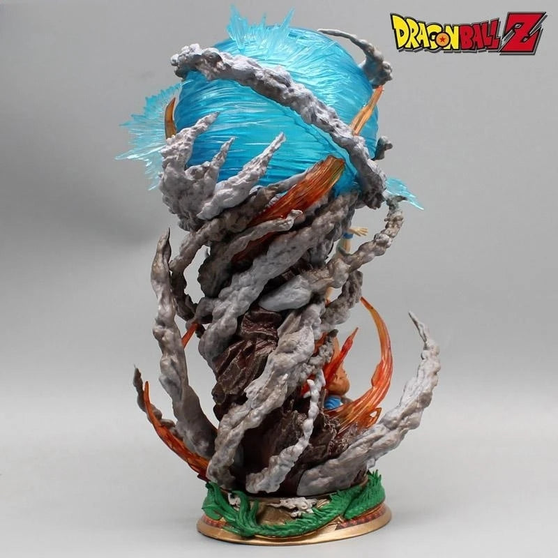25cm Dragon Ball GK Anime Figure Goku Genki Bomb Luminous Super Saiya Action Figures Collection Model doll Toy Christmas Gift