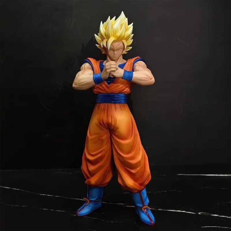 Anime Dragon Ball Ssj2 Goku Figure Son Goku Super Saiyan Action Figures 30.5cm Pvc Statue Collection Model Toys Gifts