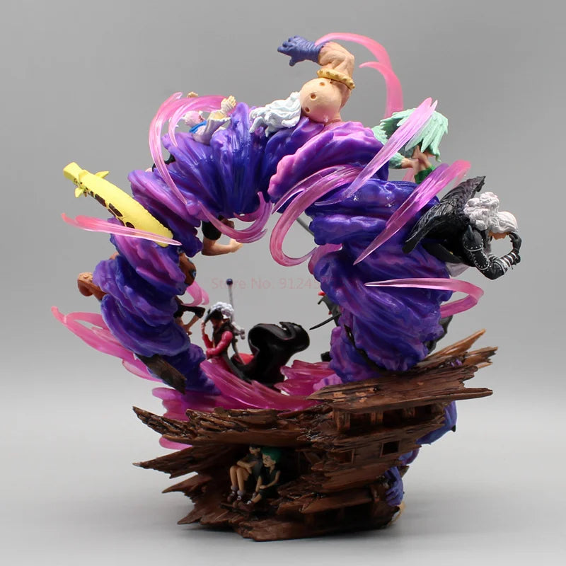 24cm One Piece Anime Figures Zoro Gk Figurine Onigashima King Of Hell Action Figure Pvc Statue Model Decoration Gift Toys