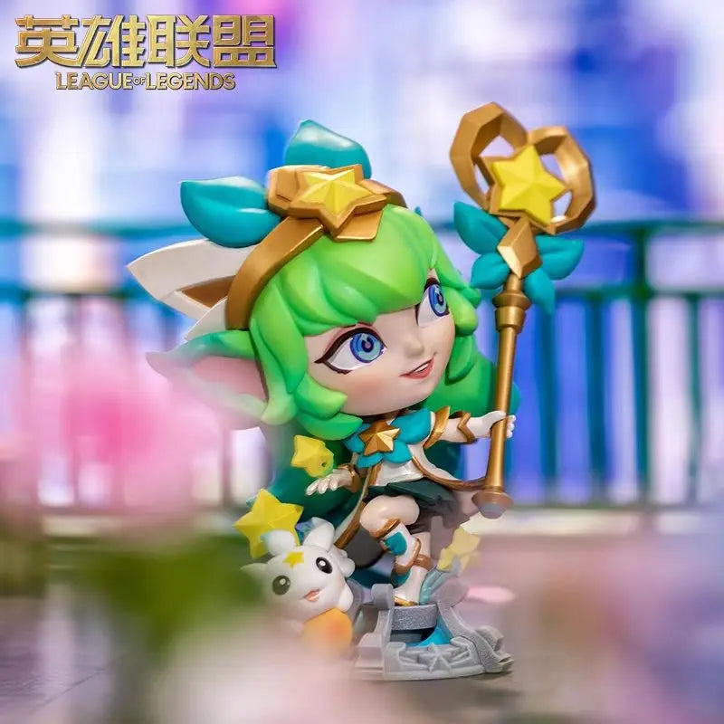 Original League of Legends Animation Game Peripheral Toys Jinx Teemo Poppy Vi Anime Action Model Figures Ornament Collection