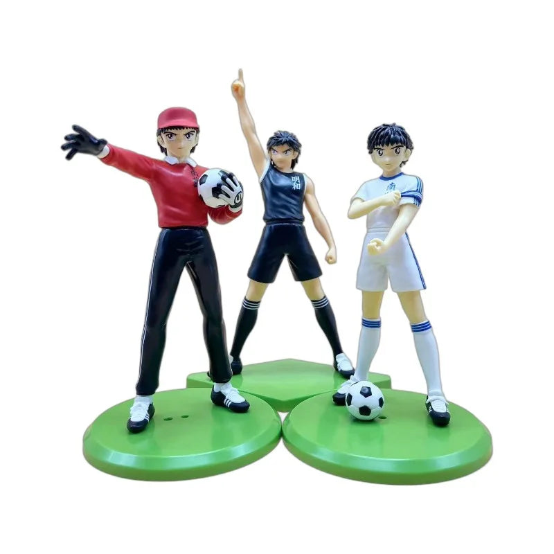 Anime Captain Tsubasa Figures Ozora Tsubasa Figure Wakabayashi Genzo Kojiro Hyuga Action Figurine Collectible Toys Ornament Gift
