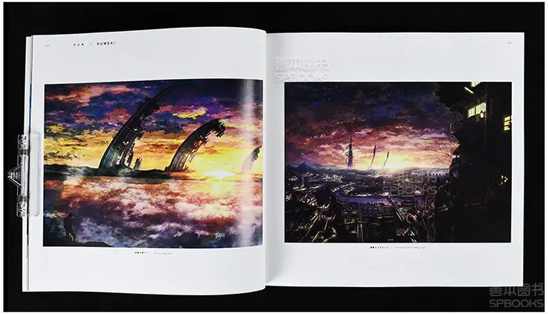 4 Books Set Japanese Original Illustration Art Book Dark Fantasy Nostalgia Parallel Scenes Can Purchase Separately