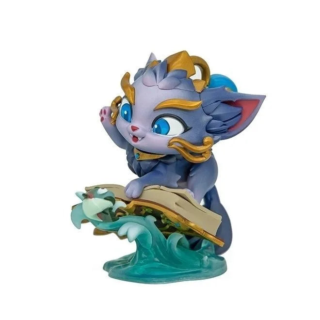 Original League of Legends Animation Game Peripheral Toys Jinx Teemo Poppy Vi Anime Action Model Figures Ornament Collection