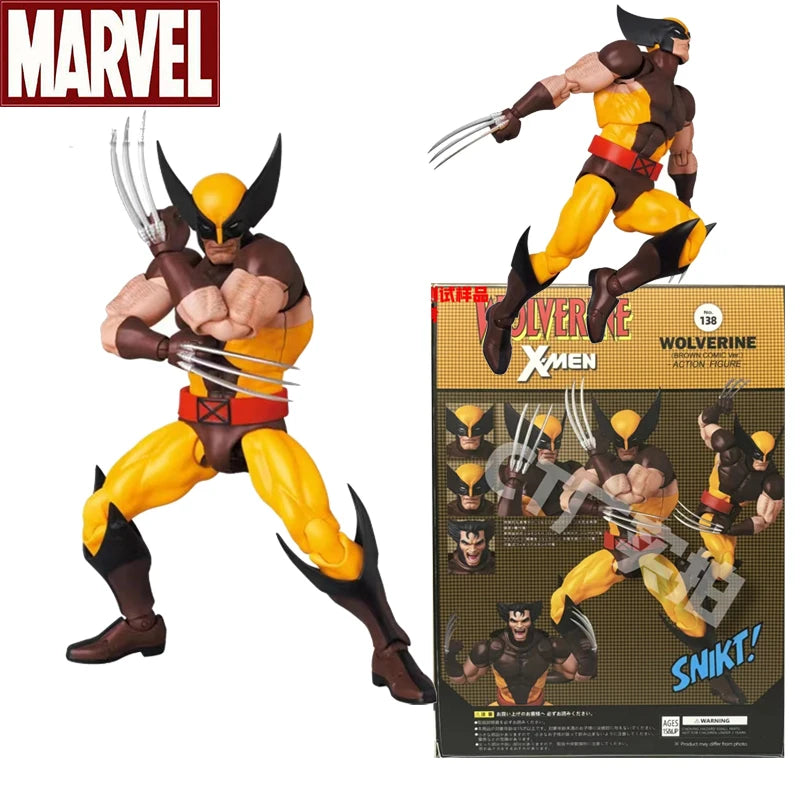 Ct Mafex 138 Wolverine Action Figures Toys Set High Quality Movable Statue Model Doll Collectible Ornaments Halloween Xmas Gifts