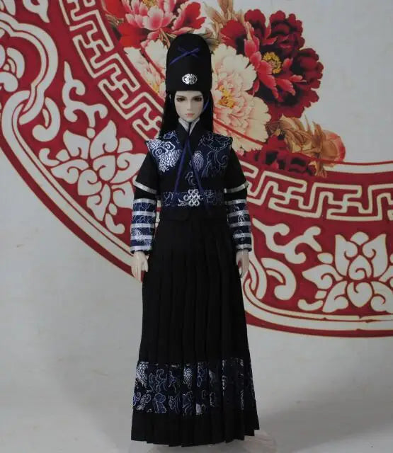 30cm Doll Chinese Ancient Costume Accessories 1/6 Male BJD Doll Figures Flexible Body Boy Doll Long Hair Boyfriend Toys Gift
