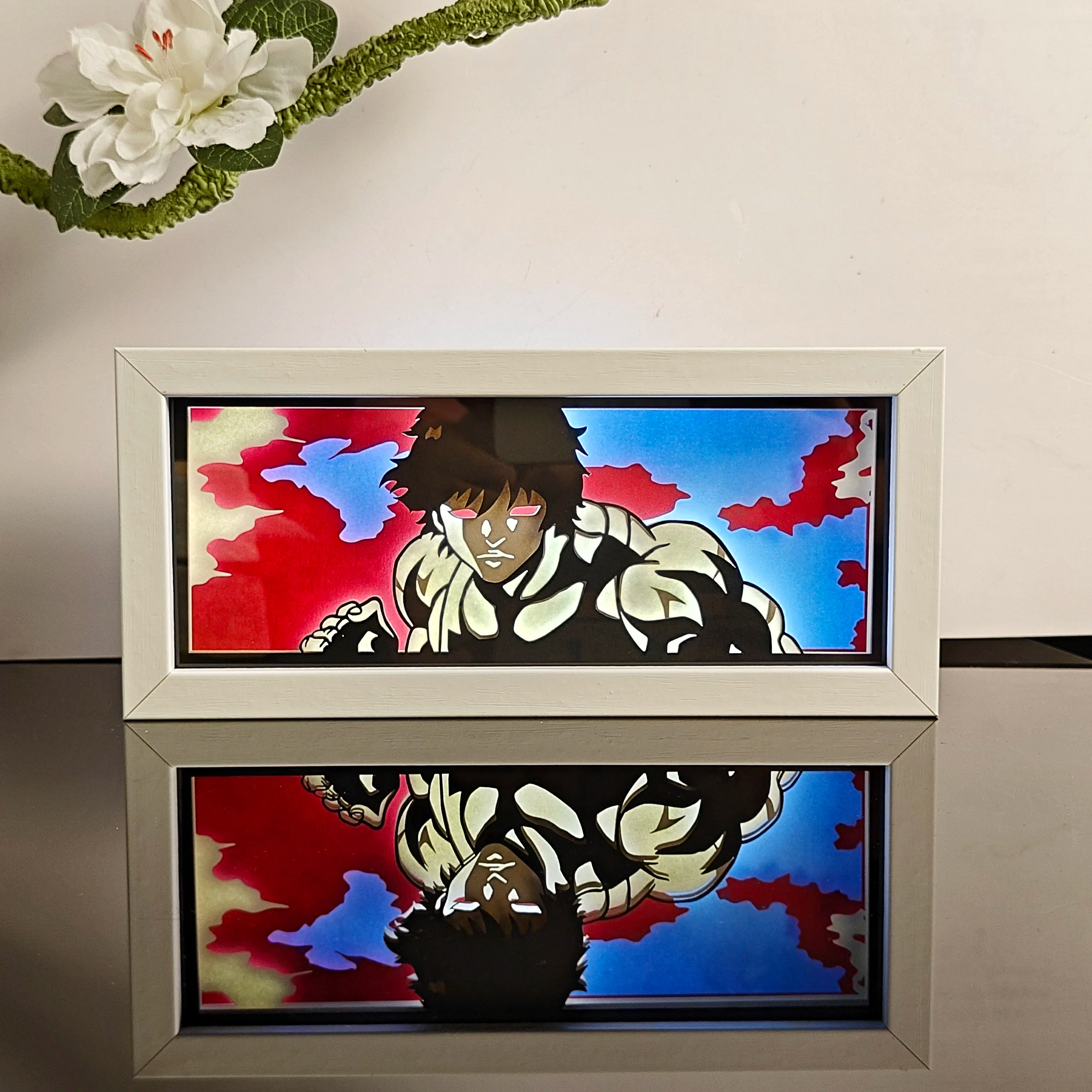Anime Night Light Color Paper-Cut Light Remote Control Seven Color Change Party Room Cartoon Decoration Night Light